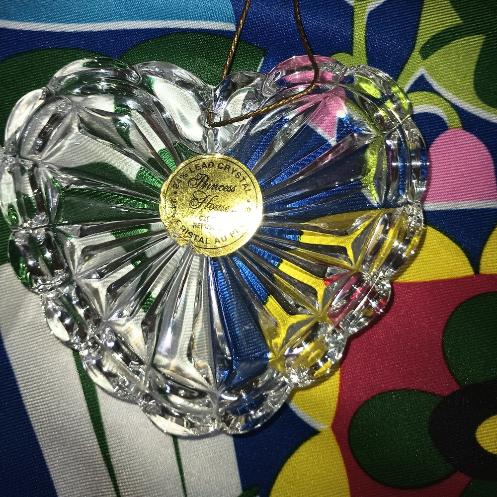 Princess House Crystal Heart Ornament